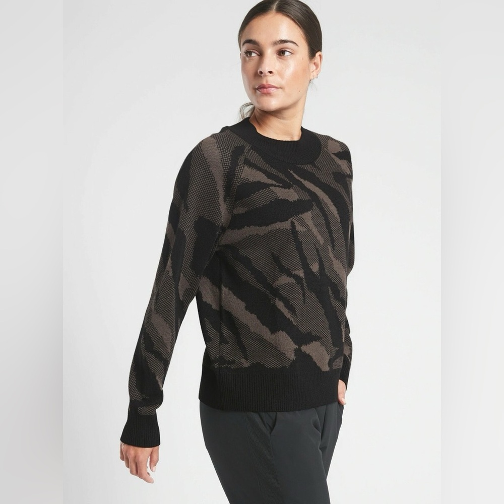 Athleta Jacquard Crew Sweater
